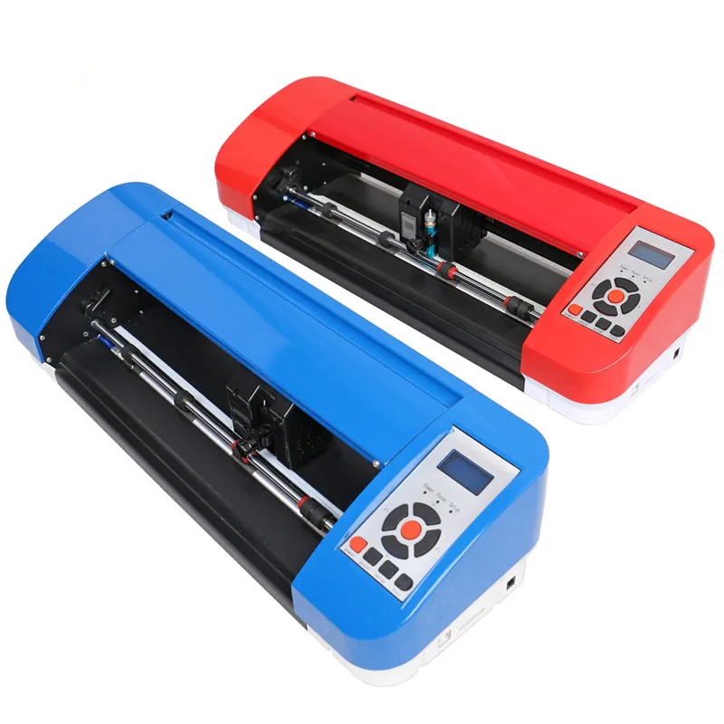 JINKA 380 mm paarse mini-kunst desktop snijplotter - YS380 66 * 32 * 25 cm 8479899990 blauw / rood 380 mm (a3) DMPL / HPGL 800 mm / s CE / ROHS