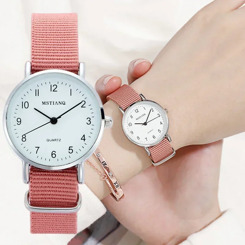 Simple Nylon Strap Womens Watches Casual Ladies Watches Small Dial Quartz Clock Dress Wristwatches Reloj Mujer Relogio Feminino