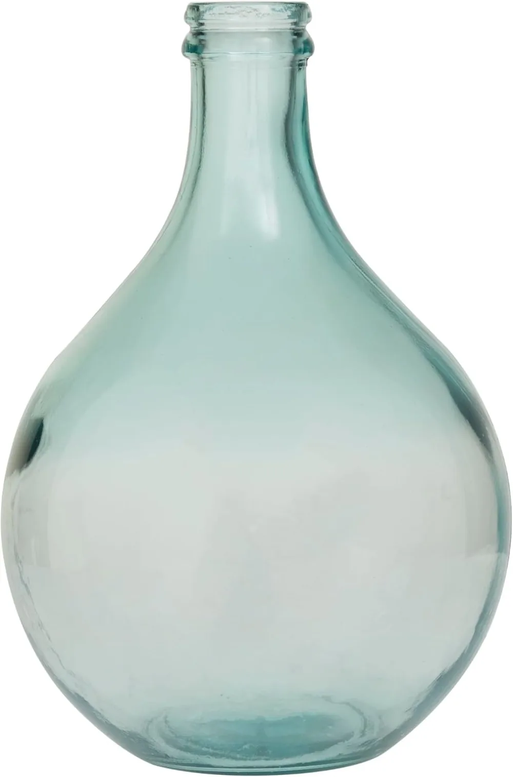 Deco 79 Recycled Glass Handmade Decorative Vase Spanish Bottle Centerpiece Vase, Flower Vase for Home 11