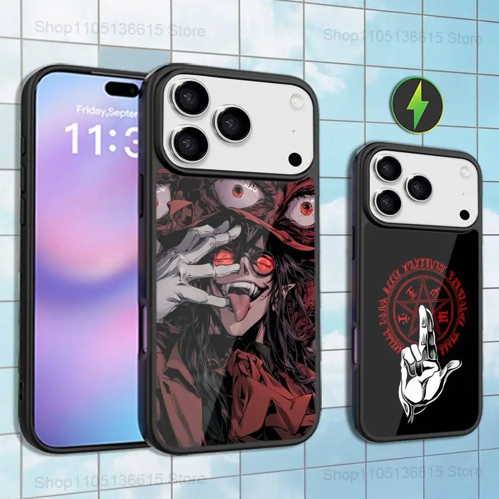 

Cool H-HELLSING Comics Case For iPhone 16,15,17,14,13,12,11,Pro,Max,Plus,Mini,Magsafe,Magnetic Wireless Charging Case