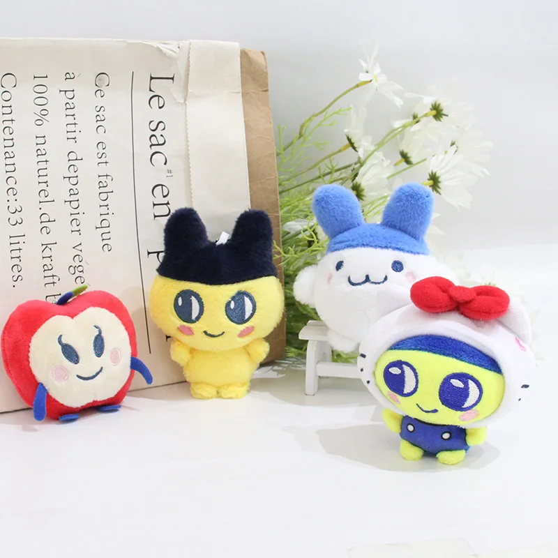 

10 см Тамагочи Аниме Манетачи плюшевая кукла брелок Kawaii Mimitchi сумка кукла кулон Кучипачи мультяшная кукла милое девчачье сердце Gif