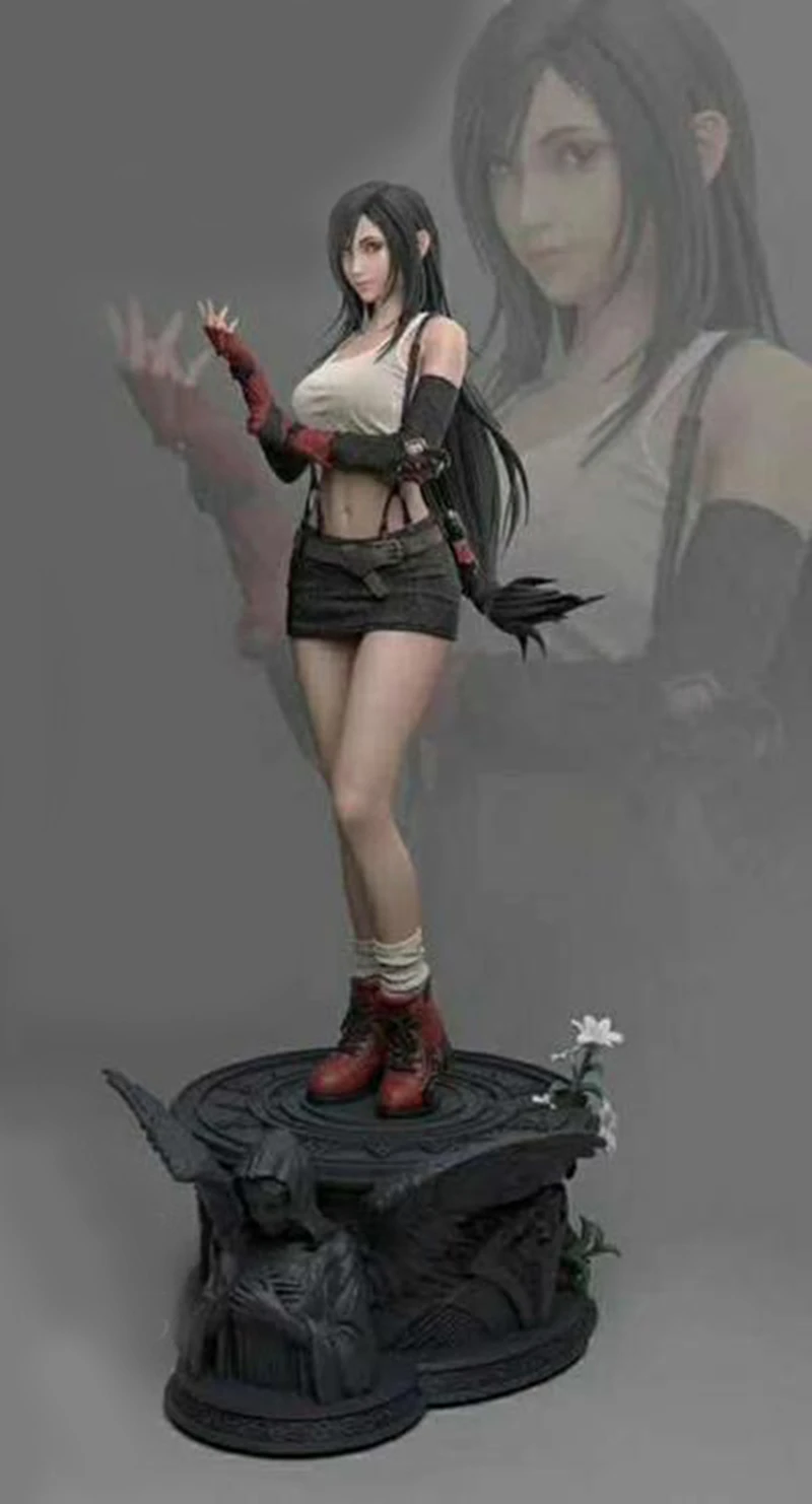 Resin Figure Kit 1/4 FFVII Di Fa Tifa (No base) Anime Unpainted Garage Resin Kit Model GK