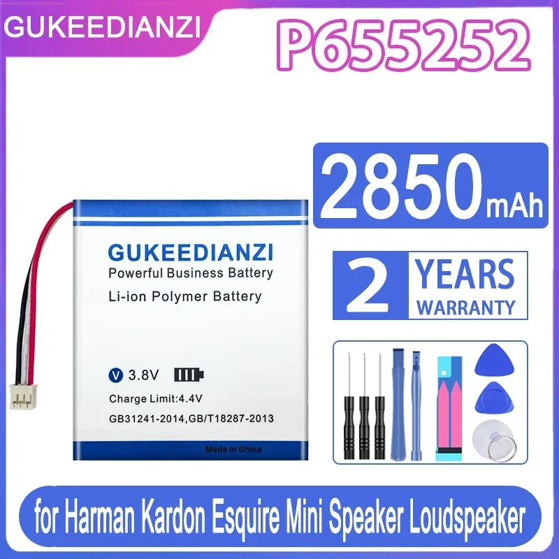 GUKEEDIANZI Replacement Battery P655252 2850mAh for Harman Kardon Esquire Mini Speaker Batteries Warranty