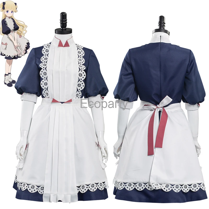 2021 Women Anime Shadows House Emilico Cosplay Princess Maid Half Sleeve Elegant Costume Halloween Carnival Suit