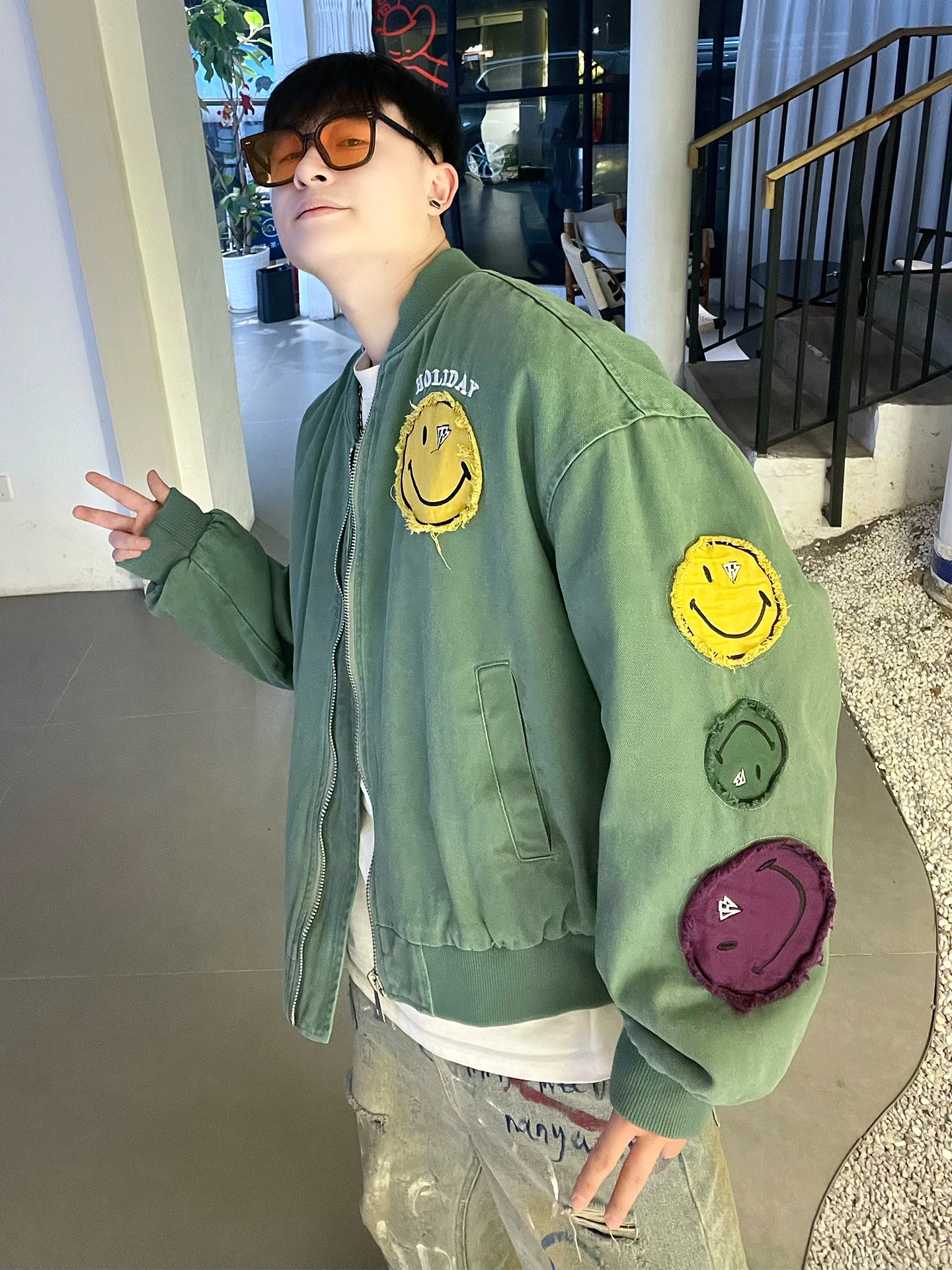 

Утепленная куртка с бейсбольным воротником и вышитой нашивкой, хлопковая, молодежная, модная, зимняя, мужская, свободного кроя, теплая верхняя одежда