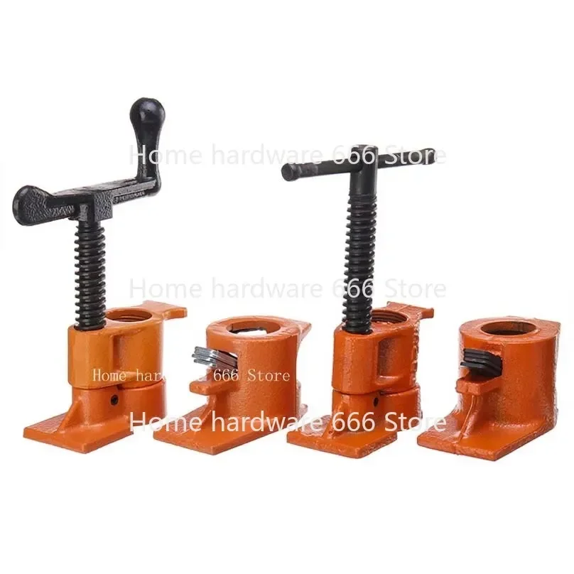 Iron Pipe Clamp for Carpenter, Water Pipe Clamp, Fast Groove Clamp, 6 Branch Pipe 3/4, 50mm Mm