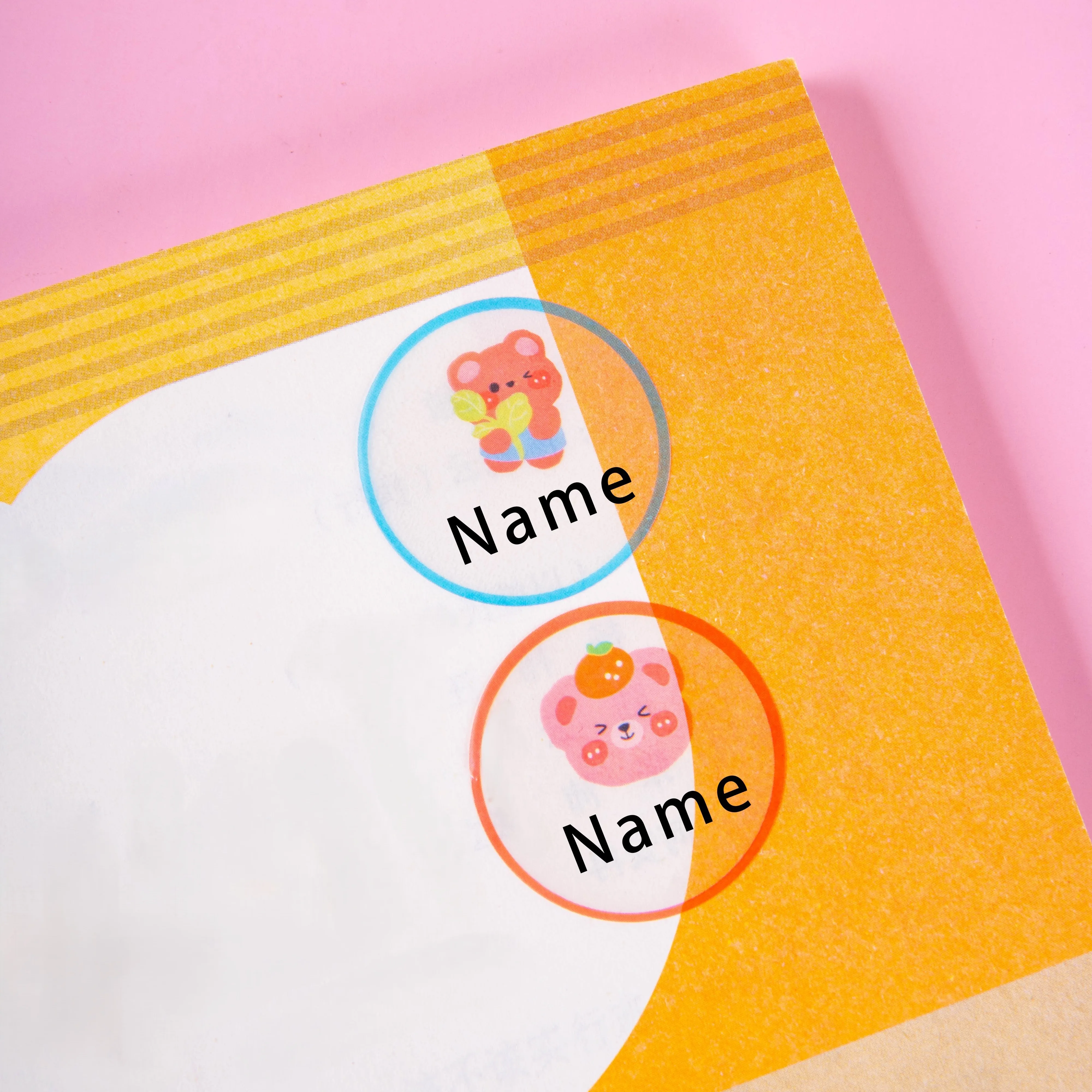 Pegatinas de nombre impermeables ecológicas personalizadas, diseños de animales, etiquetas duraderas de papelería escolar para niños y etiquetas de regalo para estudiantes