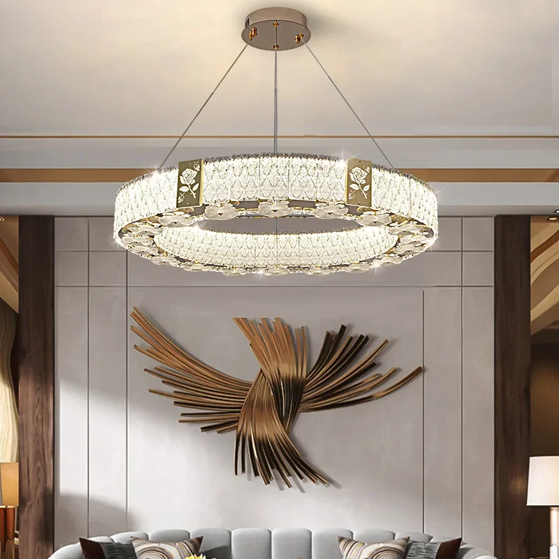 Luxury Lustre Pendant Lights Ceiling Lamp Home Decoration Pendant Lights Chandelier Elegant Indoor Lighting Kroonluchter LLPL