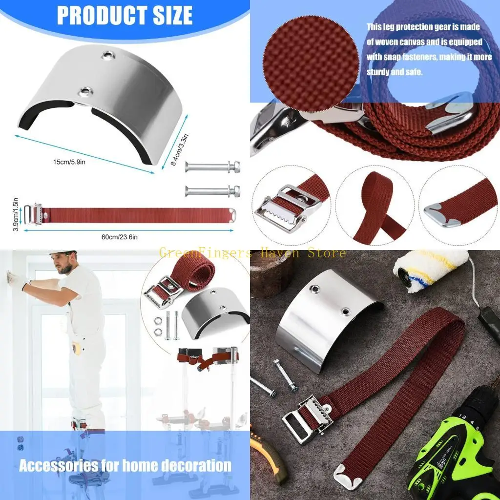 

F68D 2Pcs Stilt Leg Comfort Plate Aluminum Alloy Stilt Accessories Curved Plate Stilt Parts For Fixed Legs Enduring