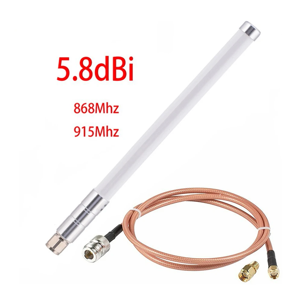 1set 5.8dBi Omnidirectional Antenna 860-930MHZ Antenna For Helium Hotspot HNT Miners Antenna Fiberglass Aerial Kit RG142 Cable