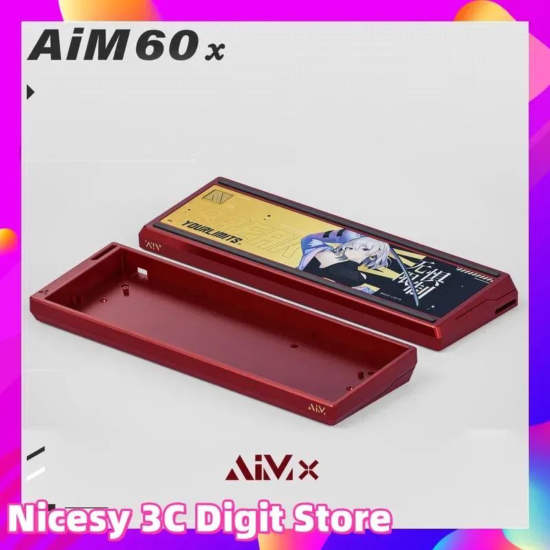 

GH60 Series AIM60X Mechanical Keyboard Aluminum Bottom Shell Electrophoresis Anode Process Wooting60he Custom Keyboard Case