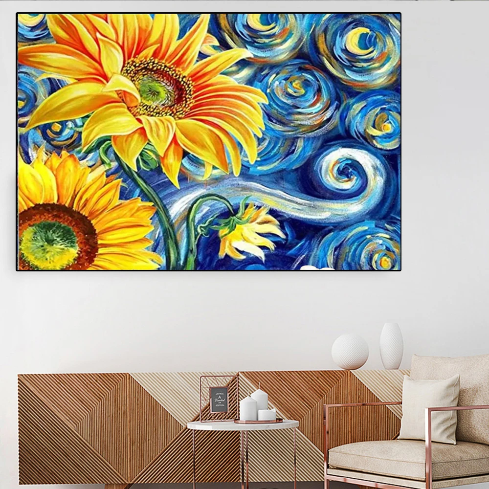 Van Gogh Starry Night Diamond Painting By Numbers Cross Stitch Kits For Adults Personalized Gift Ideas Dropshipping 2024