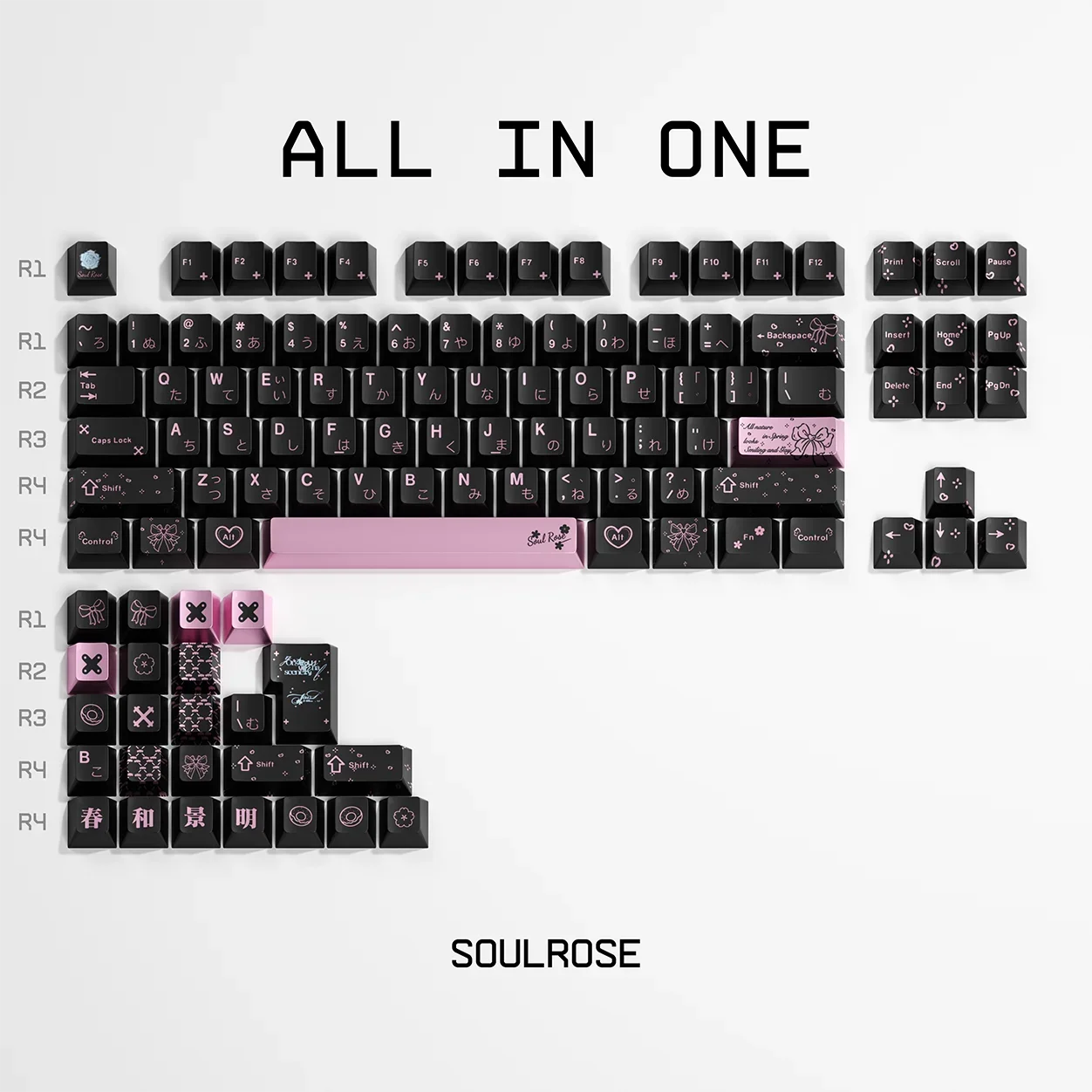 

Chunhe Jingming original factory height metal texture 106 key small full set of suitable keycaps