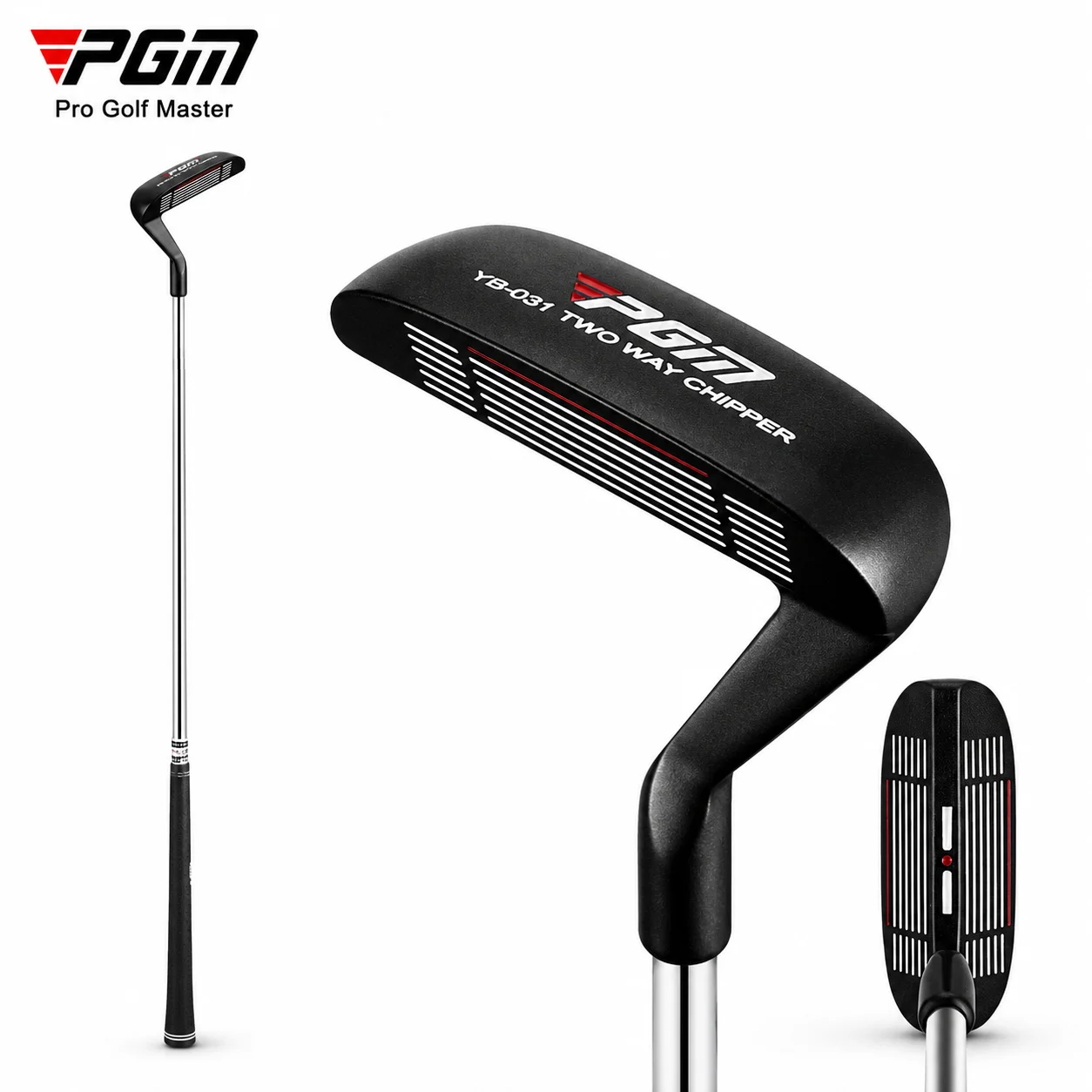 PGM Golf Two Way Chipper Putter Ambidextrous Left Right Hand Low Center of Gravity Steel Shaft