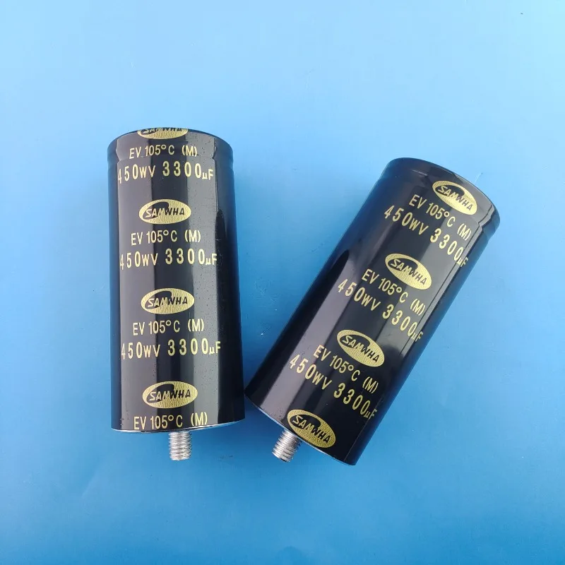 

Brand new, Korean SAMWHA and SAMWHA electrolytic capacitors 450V 3300uf EV105 original box, original