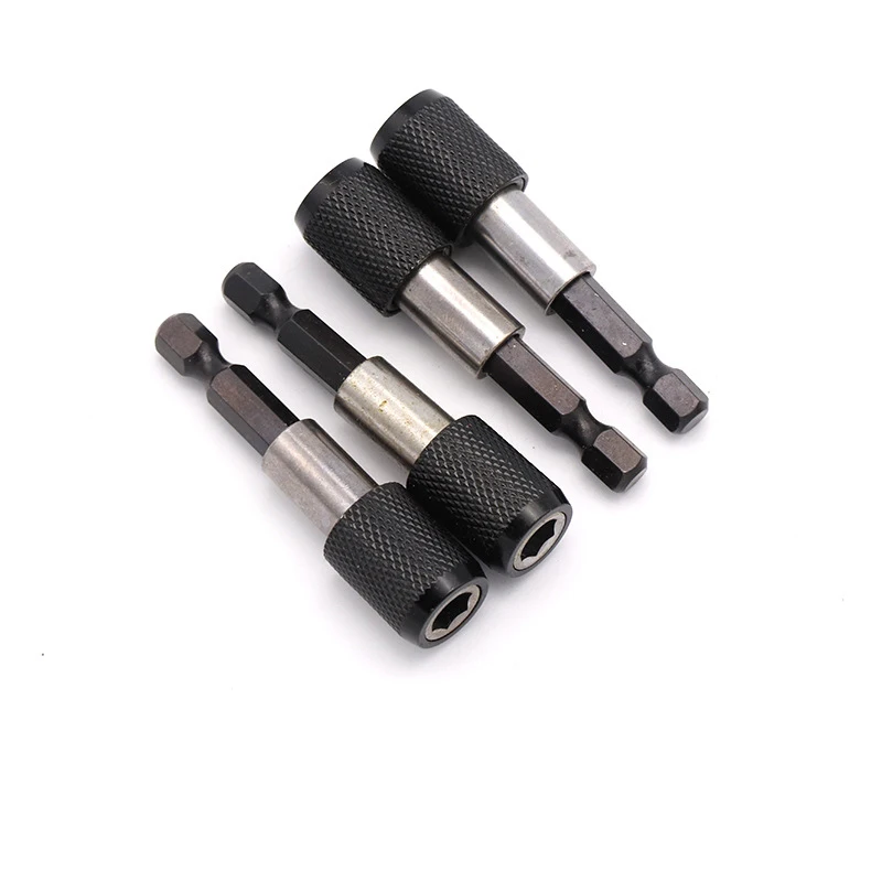 

Magnetic Drill Bit Holder Set 4 PCS for Tight Space 1/4” Head Extension Rod Batch for Screwdriver 60mm/100mm/150mm