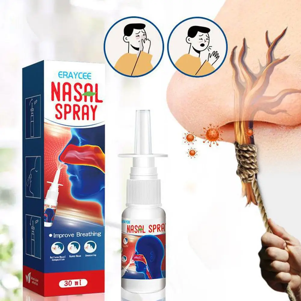 Kräuter-Nasenspray, natürliches Nasenspray zur Reduzierung von Schnarchen, Nasenreinigung und Feuchtigkeit, 1,01 Unzen Nasenspray, atmen Sie sich gut. Schlaf T6D8