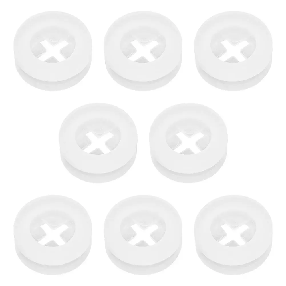 8Pcs Silicone Straw Plugs for Jars Soda Cans Reusable Non Deformable Straw Hole Cover for Lid Leak Proof Portable Travel