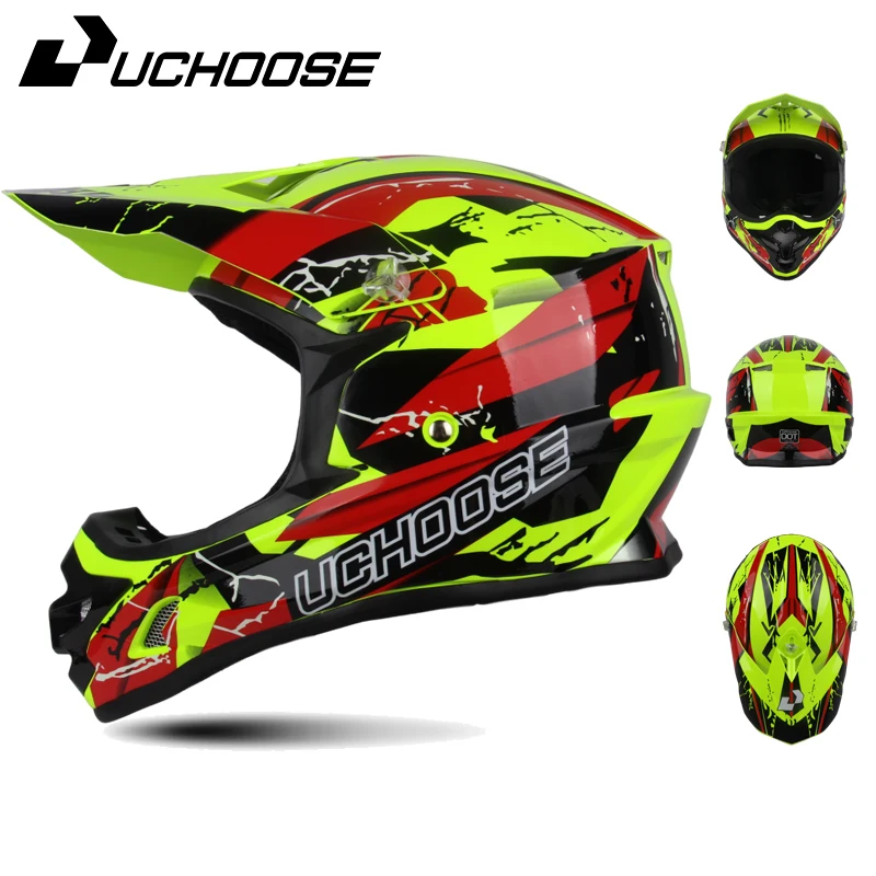 DOT Adult Female Men Unique Helmets Motocross Off Road Helmet Downhill