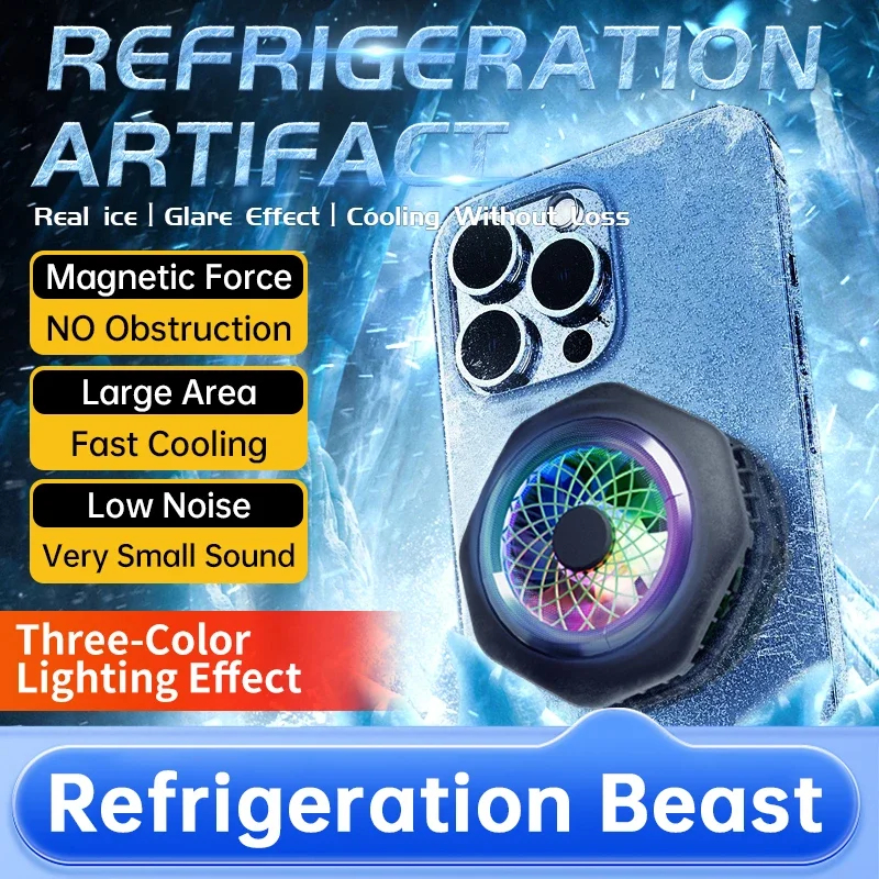 2025 NEW Magnetic/ Back-clip 2 IN 1 Mobile Phone Semiconductor Cooling Radiator HK-4 Freeze Refrigeration Universal Game Cooler