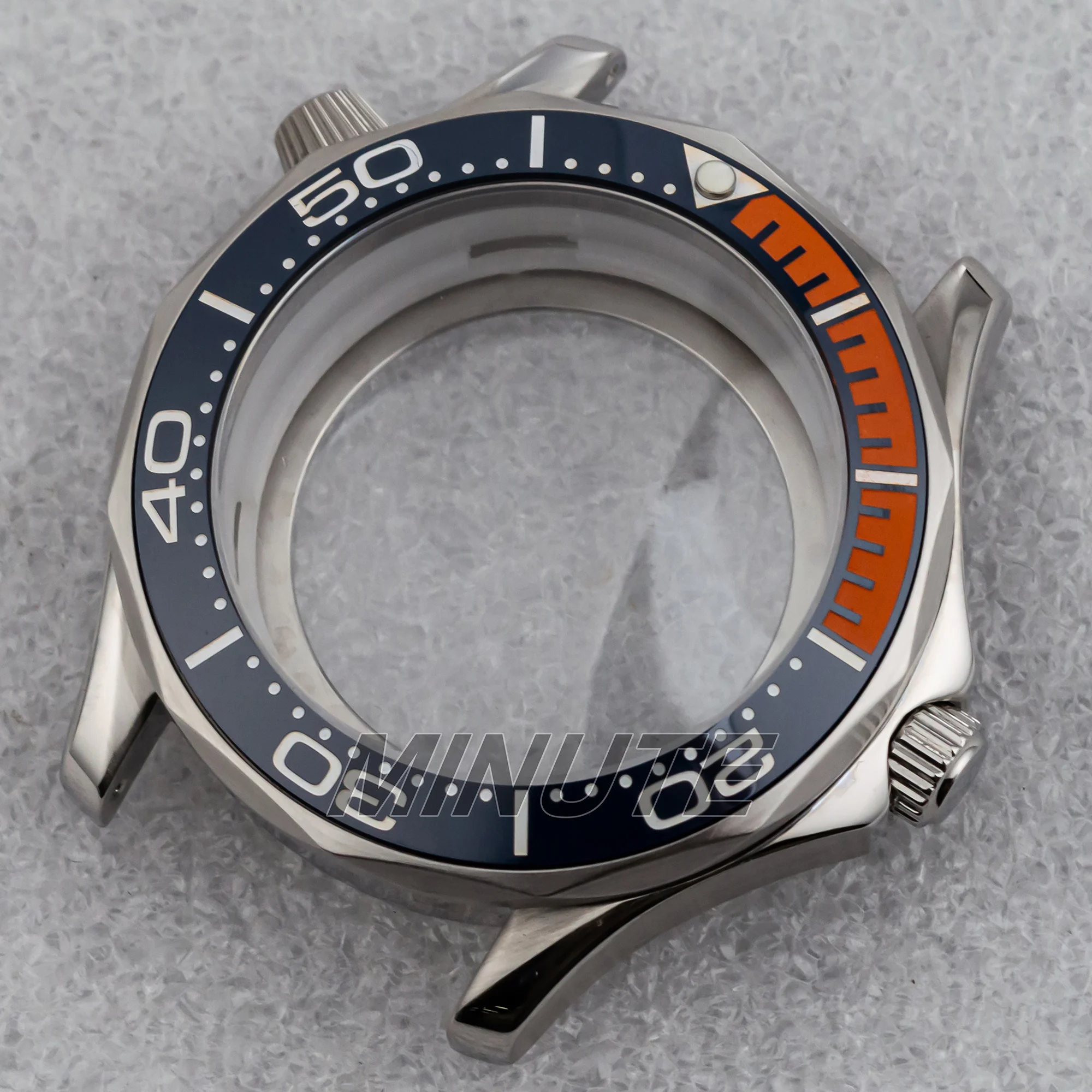 

41mm NH35 Case 316L Stainless Steel Watch Accessories Mod Parts 100m Waterproof for Seamaster 300 NH35 NH36 Movement 31mm dial