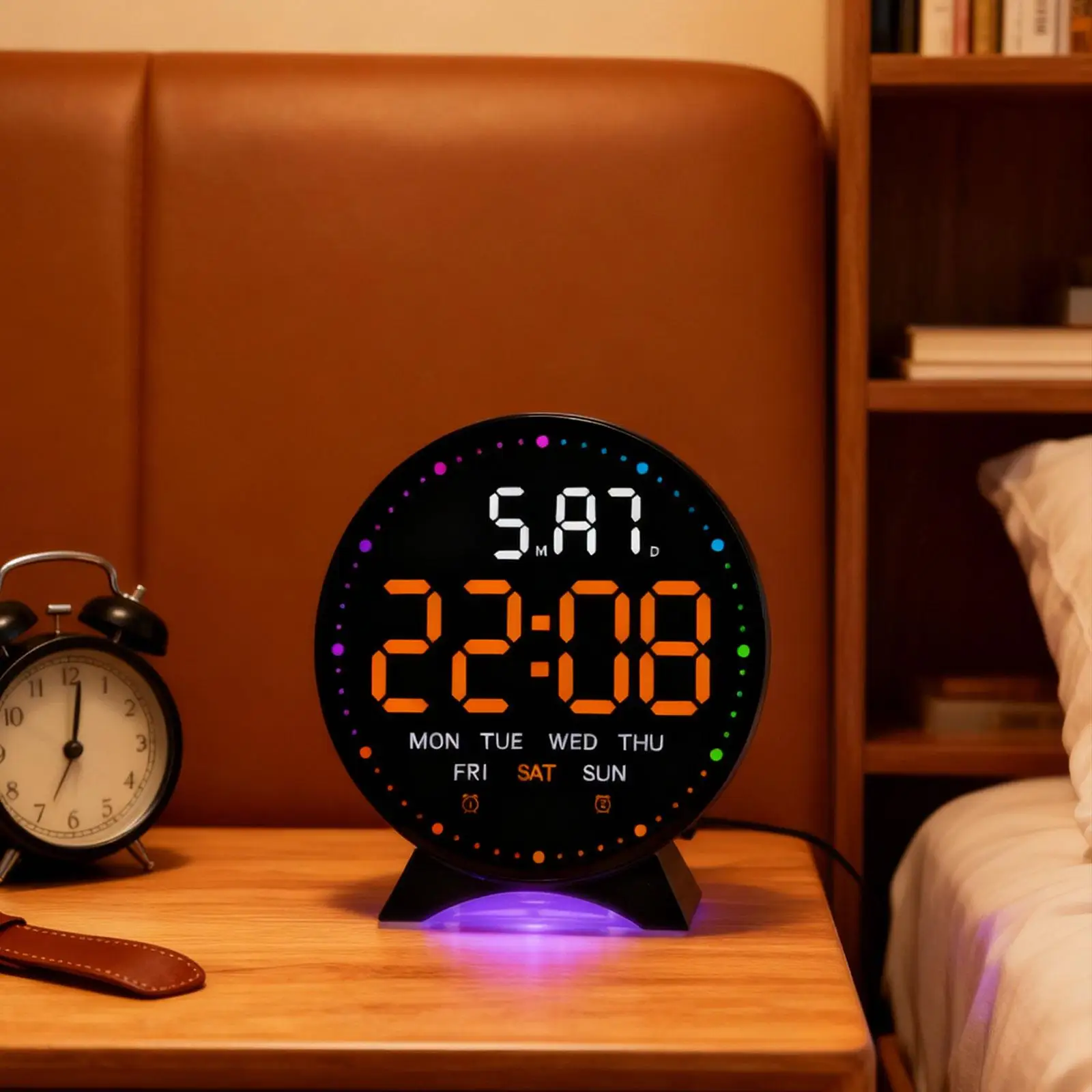 Digital Alarm Clock with Nightlight 3