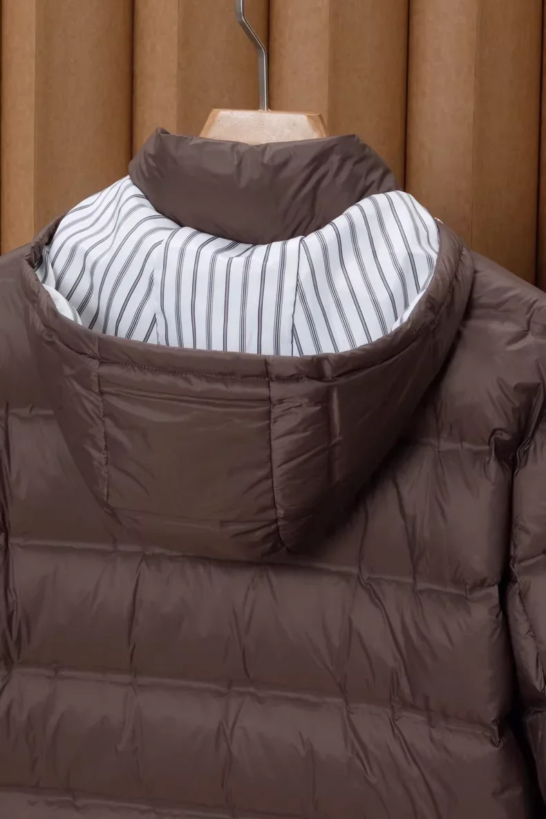 เสื้อแจ็คเก็ตขนห่านแบบมีฮู้ด BC Italian Old Money