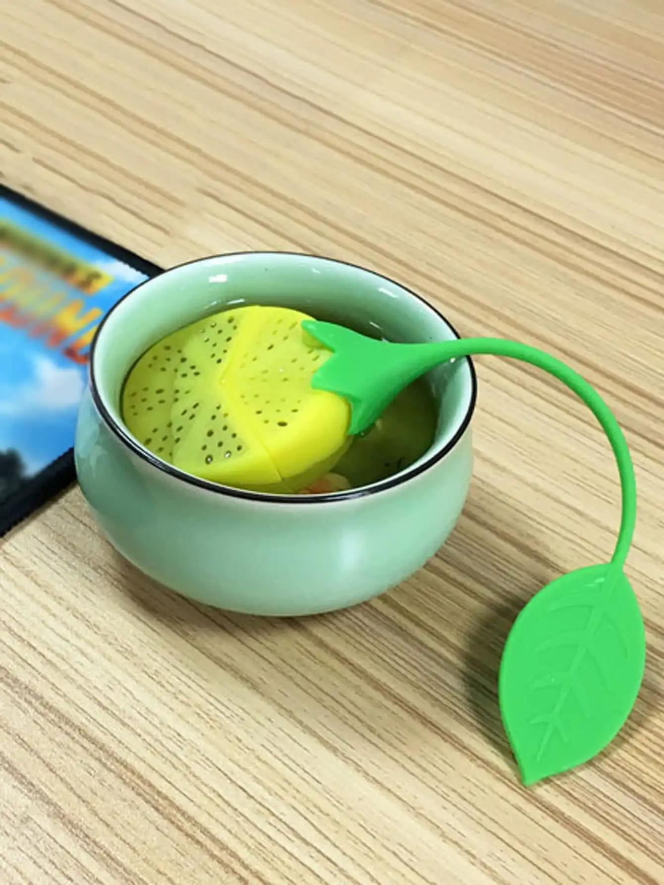 Lemon Loose Tea Leaf Strainer Herbal Spice Infuser Filter Diffuser Tea bag tea maker silicone tea infuser