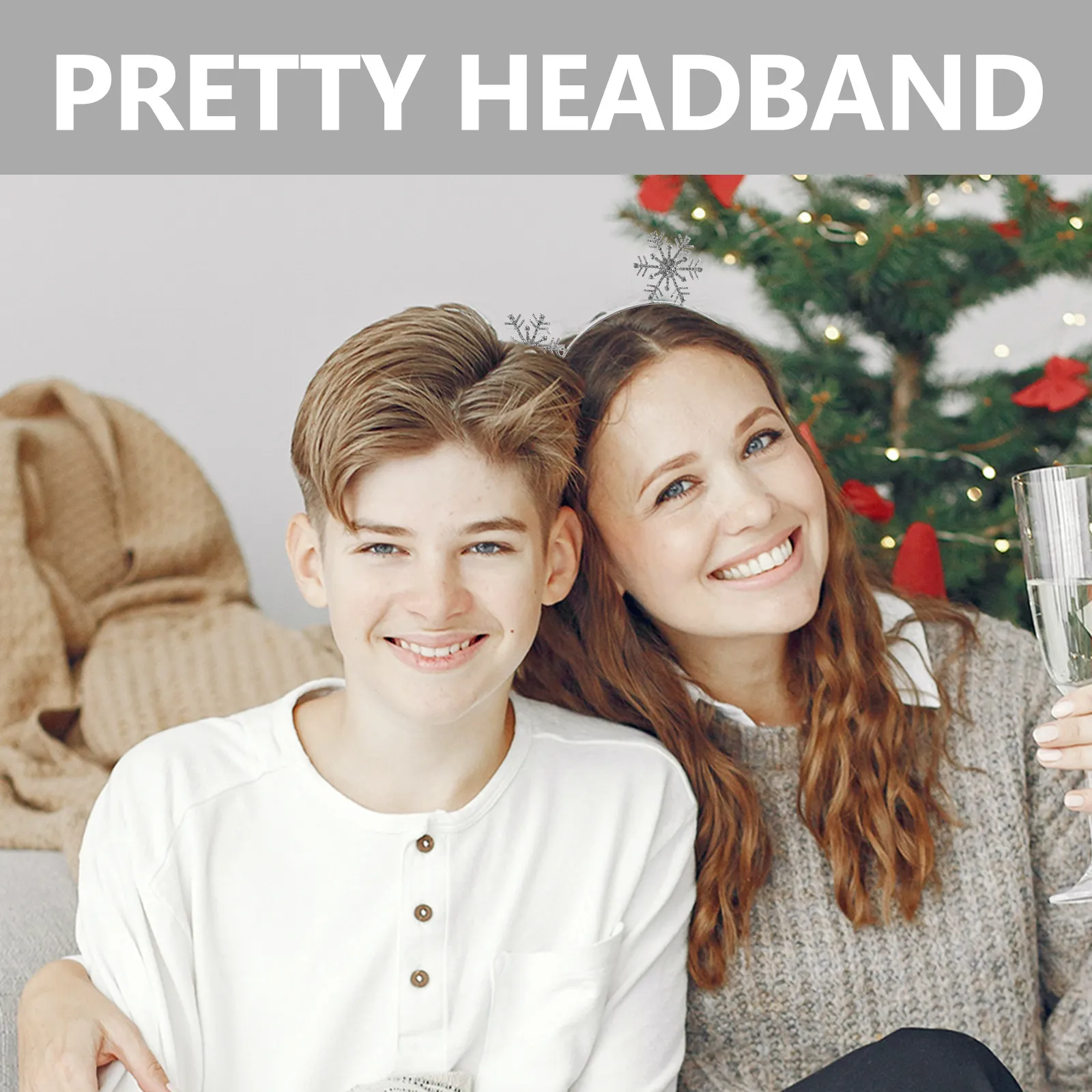 

3Pcs Snowflake Headband Rhinestone Christmas Party Hair Accessory Xmas Festival Carnival Hair Decoration Christmas Headbands