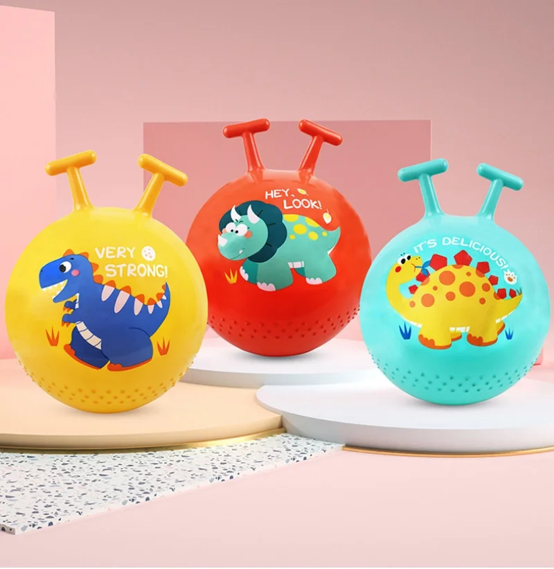 Brinquedos de salto bola de salto para meninos meninas bola de funil brinquedo 45cm bola de funil inflável com alça bola quicando bolas saltitantes