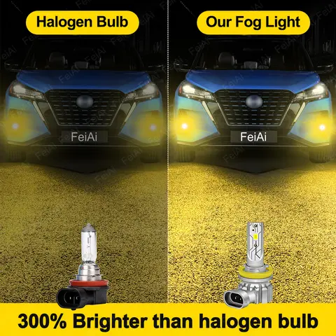 For Nissan Kicks Fog Lights LED Front Fog Light Bulb Dual Colors 2016 2017 2018 2019 2020 2021 2022 Kicks P15 Tuning Accessories 8 best sales nissan kicks 2022 - №6