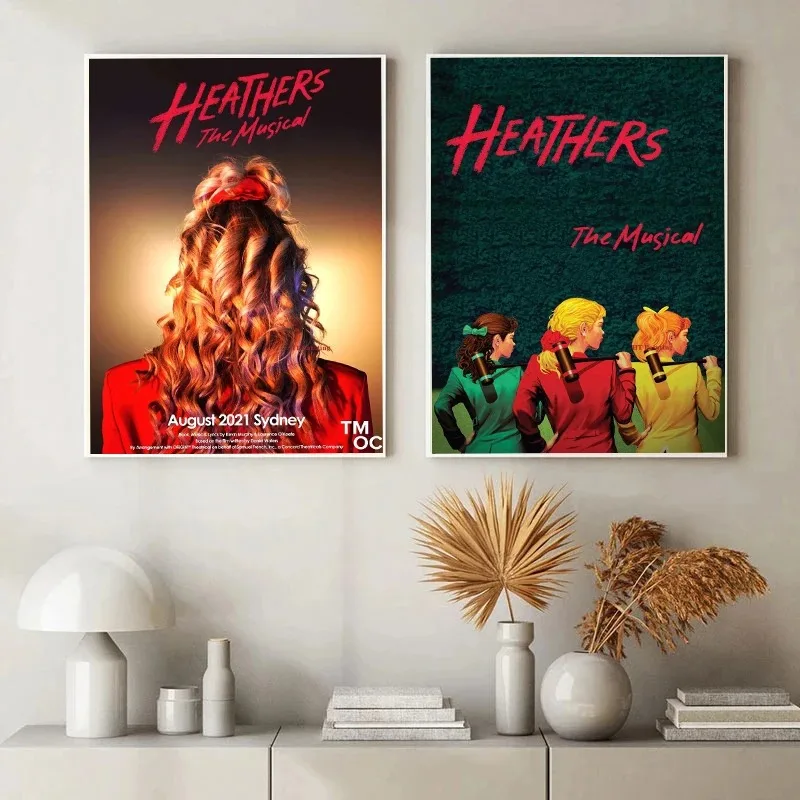 Classic Teenage Musical Heathers Poster Music Drama Canvas Painting HD Printed Wall Art Pictures Room Home Theater Decor Gift