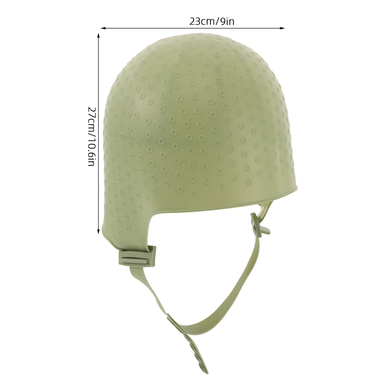 Hair Highlighting Cap Silicone Green Frosting Cap Adjustable Buckle Stable Fit Salon Hair Coloring Accessories Highlighting
