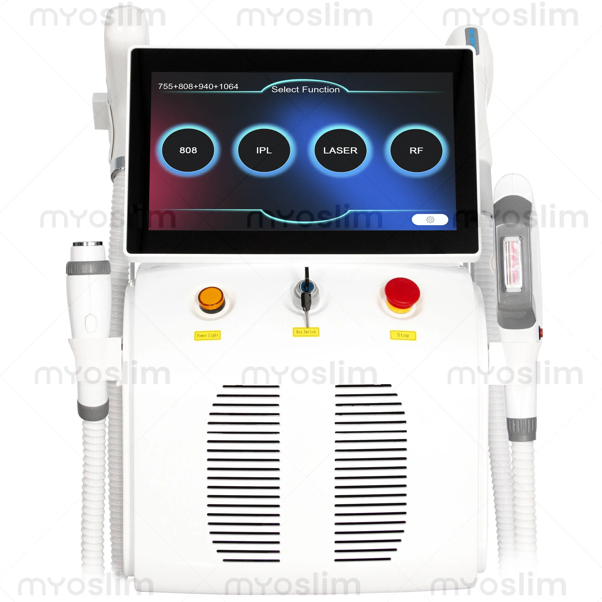 Diodenlaser-Haarentfernung 4 IN 1 7000W FAC 755 808 940 1064nm Soprano Schmerzlose Dauerhafte Haarentfernung CE-Zertifiziertes Schönheitsgerät