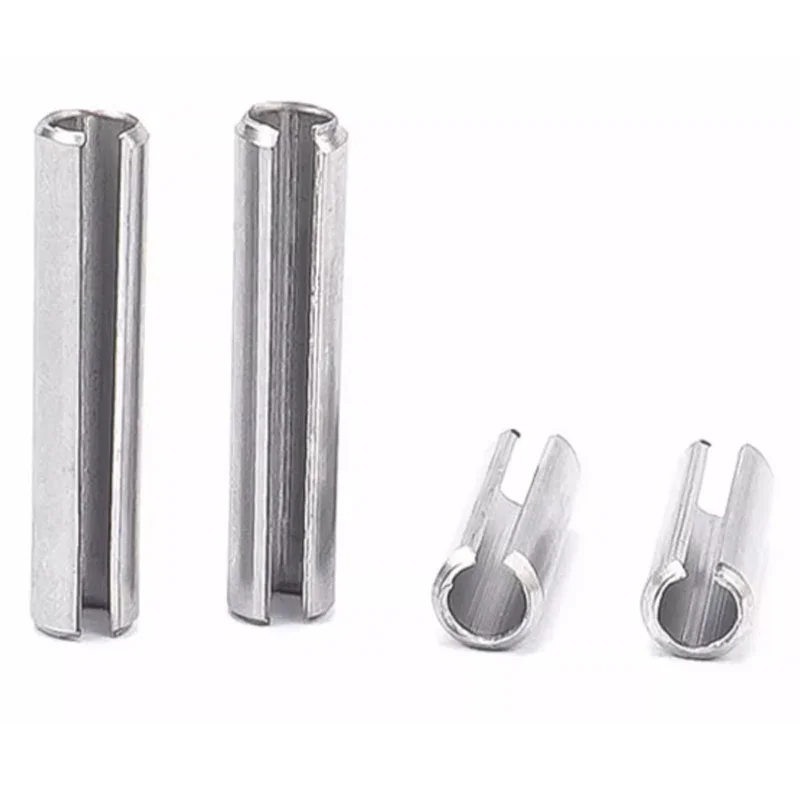 304 Stainless Steel Split Spring Dowel Tension Roll Pin Slotted Open Dowel Pins M1.5~M12 Roll Slotted Split Tension Pins GB879