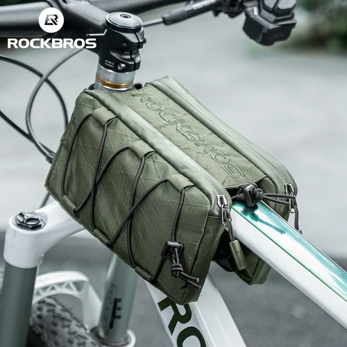 Bolsa de bicicleta ROCKBROS, bolsa de tubo superior, método de instalación flotante, alforjas de ciclismo, bolsa de alforja de bicicleta, equipo de gran capacidad