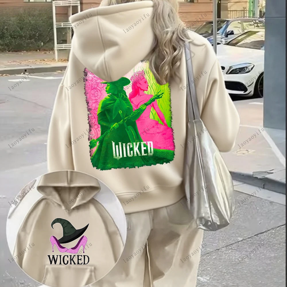 الجمالية الشريرة الخيال فيلم الجرافيك هوديي 2025 الرجال/النساء هوديس Harajuku الجمالية للجنسين بلوفر شتوي البلوز