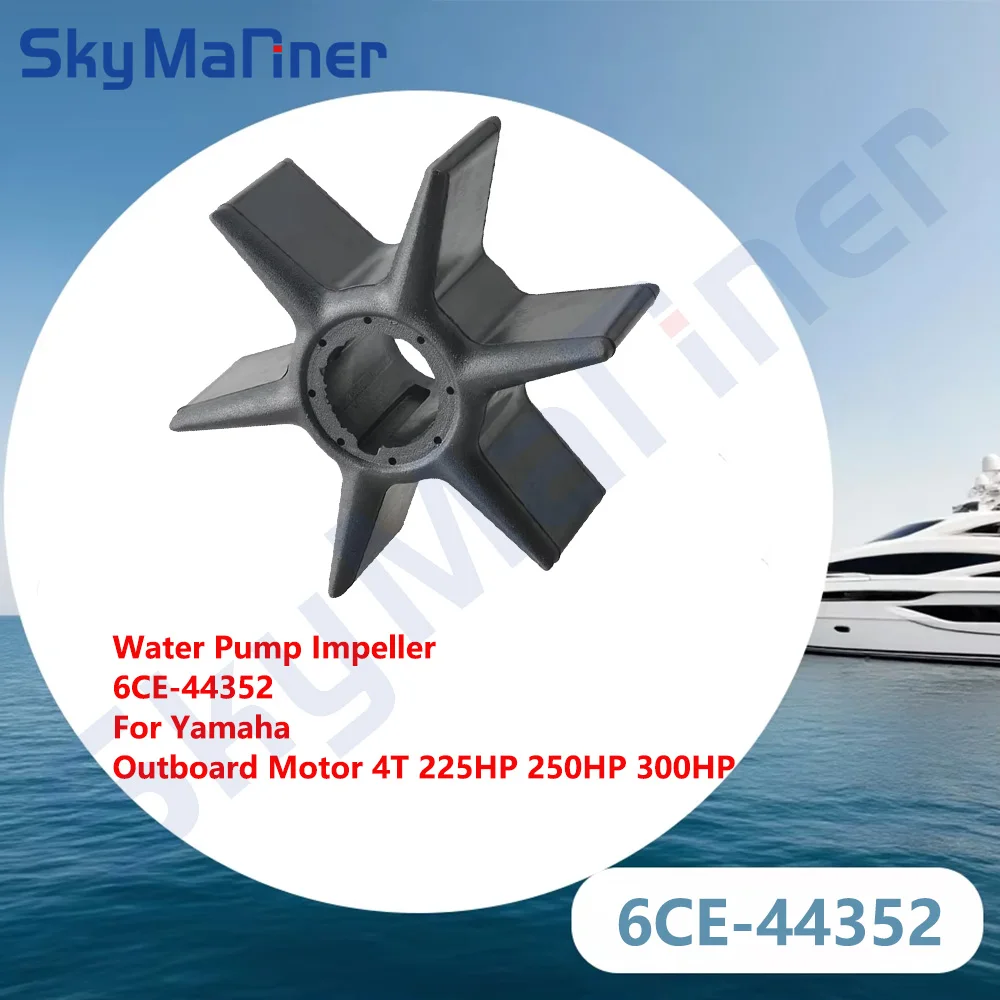 

Water Pump Impeller 6CE-44352-01-00 6CE-44352 For Yamaha Outboard Motor 4stroke 225HP 250HP 300HP 6CE-44352-00 Boat Engine Parts