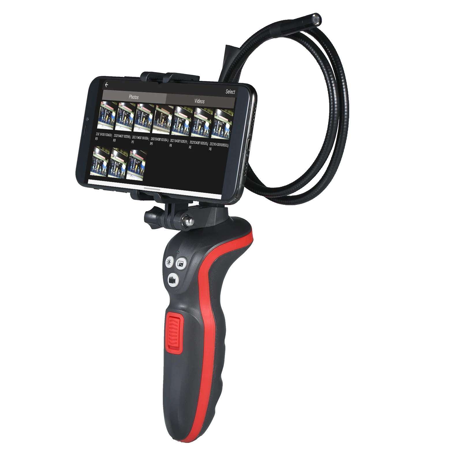 

WiFi Smartphone Industrial Endoscope 1080P HD Digital Borescope IP67 Waterproof 85cm Semi Rigid Tube Video Inspection Camera