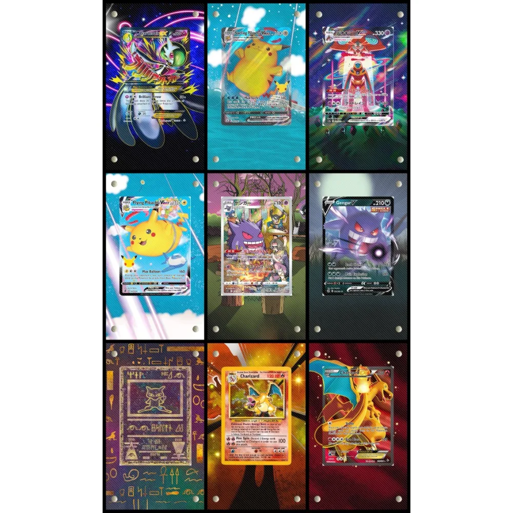 

Коллекция Pokemon PTCG, акриловая живопись, расширенная карта, кирпич GengarV Mew Charizard Gardevoir Deoxys, периферийные устройства в стиле аниме