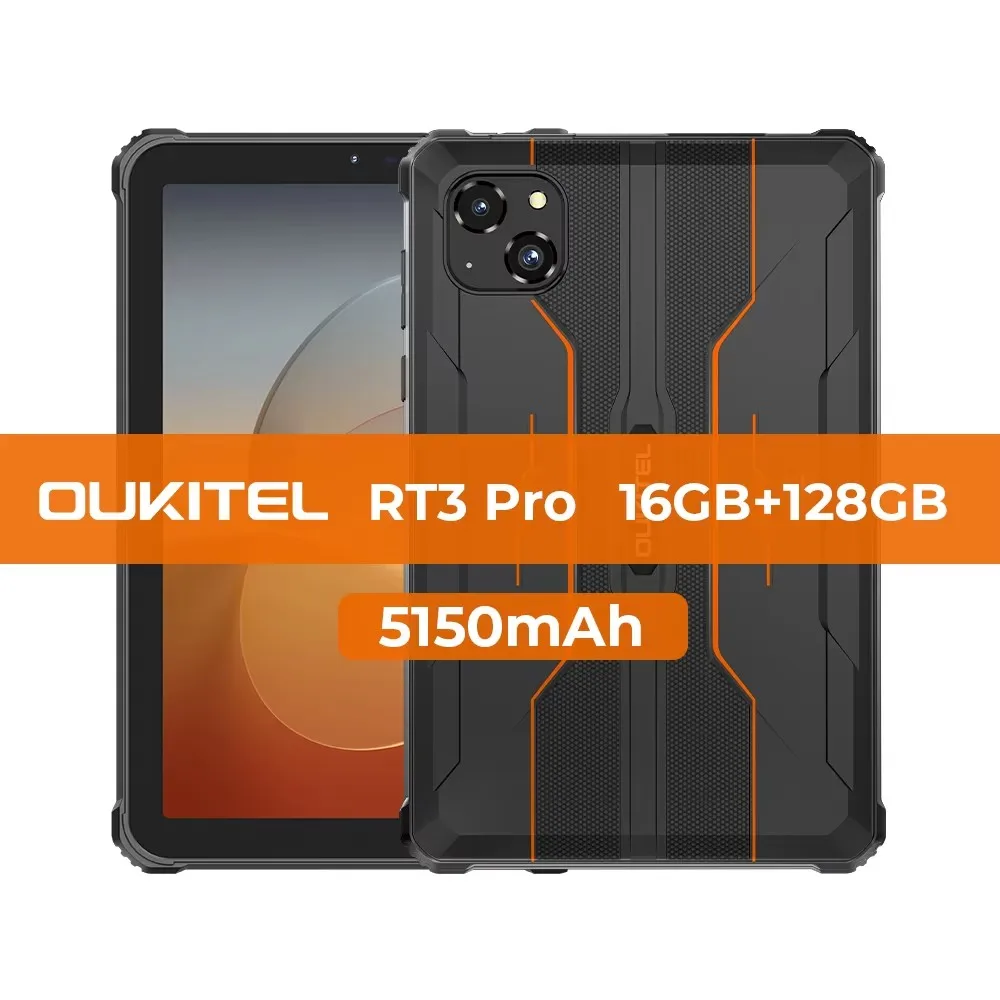 OUKITEL RT3 PRO 8インチ防水タブレット 16GB+128GB