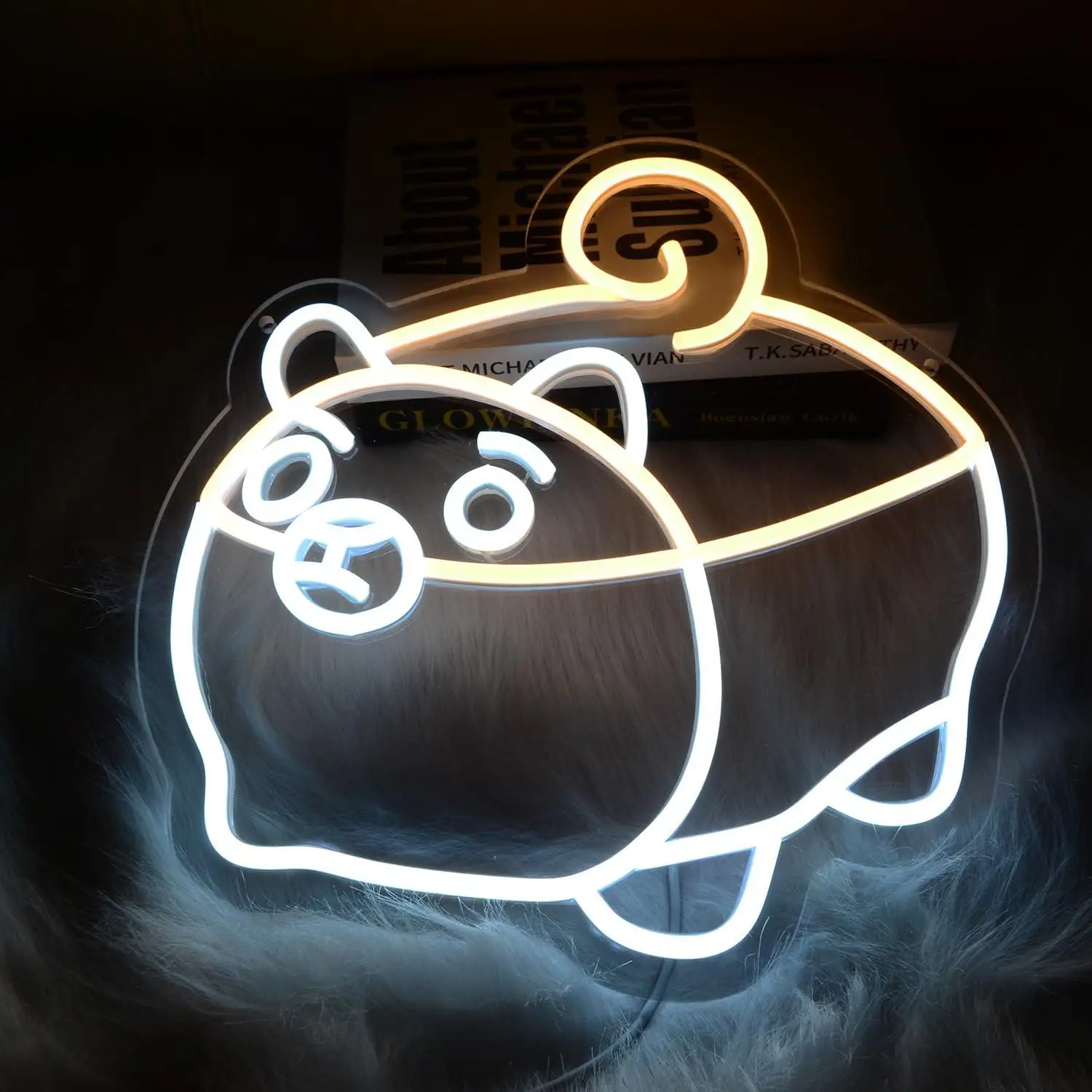 

Cute Corgi Neon Sign LED Light Up Sign for Bedroom Living Room Pet Store Dog Party Wall Decor Birthday Holiday Party Gifts