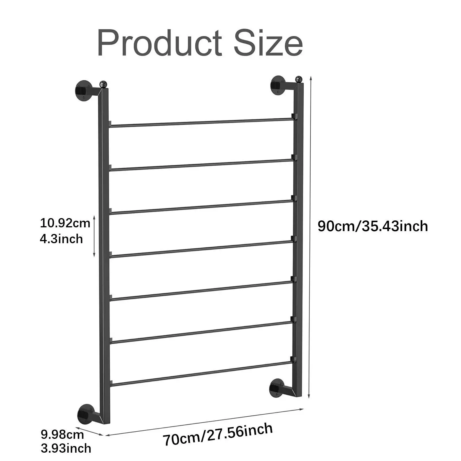 Wall Mounted Ribbon Organizer Storage Rack Space Saving 7 Tier Scarf Towels Rack Ribbon Roll Display Shelf for Cake Shop