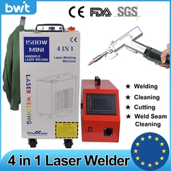 BWT Fiber Laser Welding Machine 1500W Handheld 4 in 1 Welding Cleaning Cutting Soldering Machine Laser Welder for All Metal