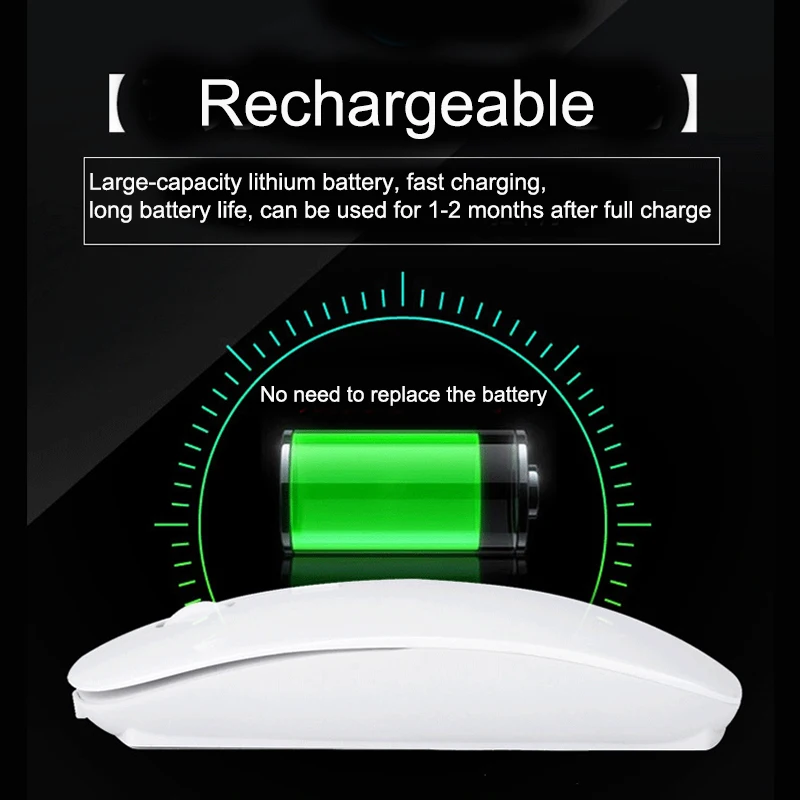 Bluetooth Mouse for Xiaomi Pad 5 Pro 2023 Rechargeable Wireless 2.4G Mouse for Xiaomi Laptop Silent Bluetooth Mice for Mi Pad 5