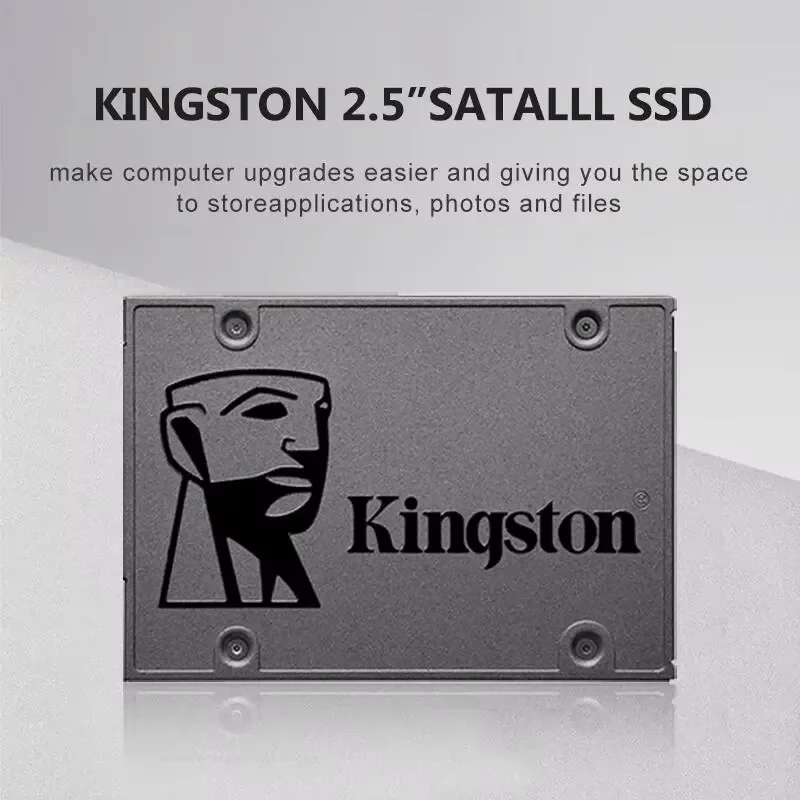 Kingston SSD Internal Solid State Drive A400, 960GB 480GB 240GB 120GB 2.5 inci SSD SATA III HDD Hard Disk untuk Laptop Desktop