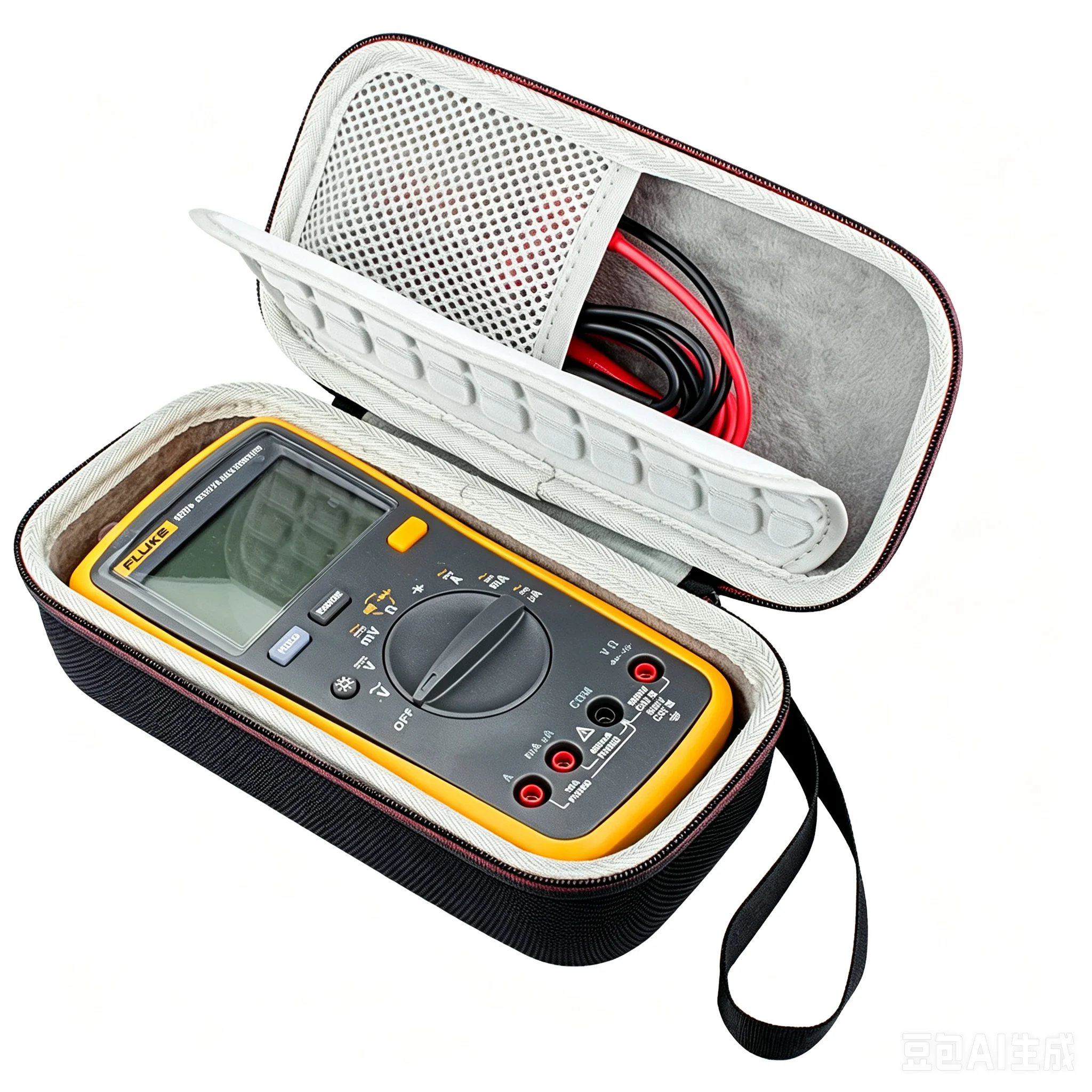 Carrying Case for Fluke F15B+/ F17B+/ F18B+ Multimeter Shockproof and Waterproof Protective EVA Storage Bag