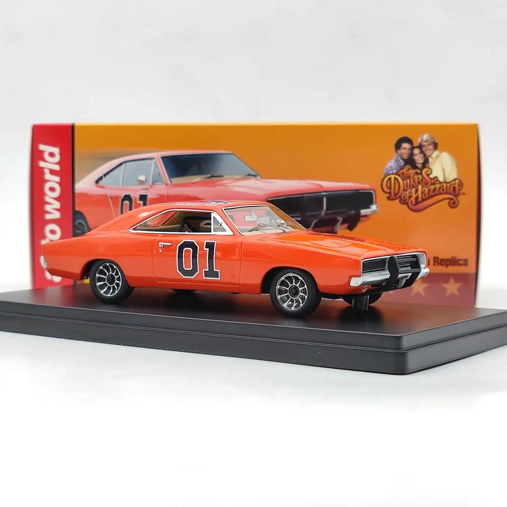 

Auto World 1/43 Charger 1969 General Lee Red AWRSS1151 Limited Edition Resin Model Car Collection Auto Toys Gift US