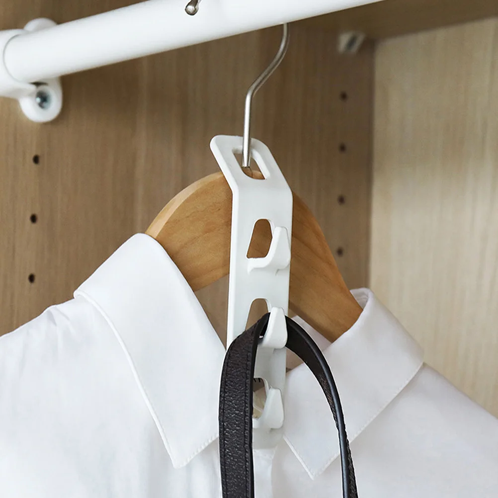 

4pcs Multi functional Wardrobe ganizer ABS Non slip Compact Clothes Hanger Connector Hooks Home Closet Accessories Storage