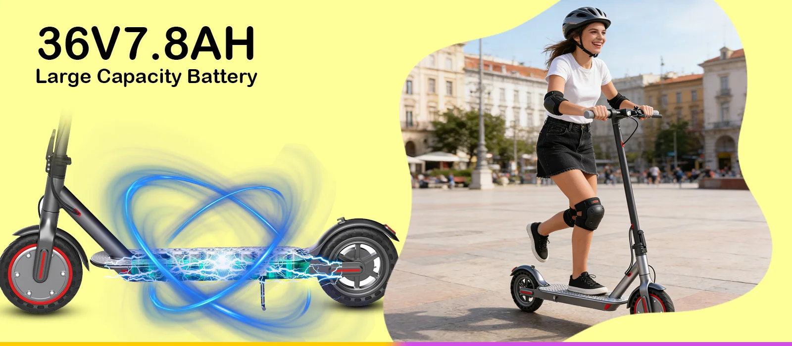Neuer 2026 JUICEASE E1 Elektroroller 25KM Super-Reichweite Smart Scooter Elektrisch 36V7.8AH Kapazität Hocheffizienter Motor – Detail 6